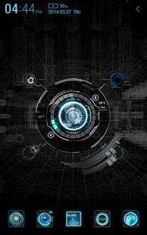 Black Mechanic Atom Theme