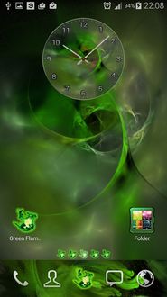 Green Flame Theme